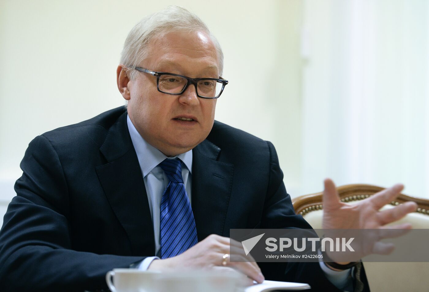 Russian Deputy Foreign Minister Sergei Ryabkov gives interview
