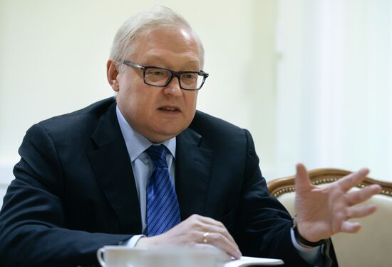 Russian Deputy Foreign Minister Sergei Ryabkov gives interview