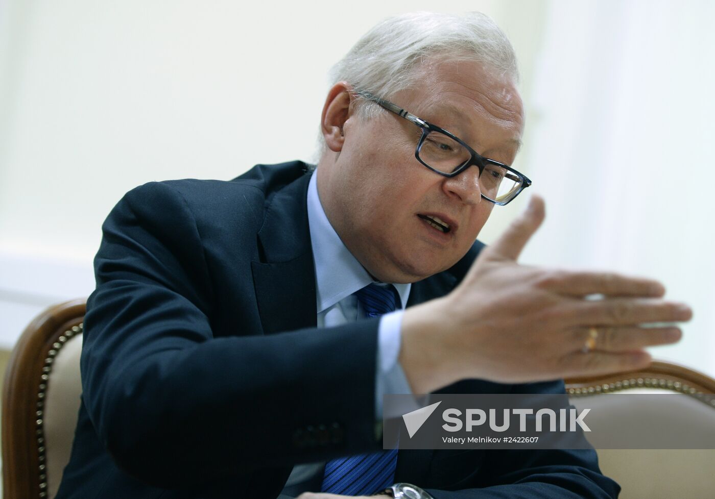 Russian Deputy Foreign Minister Sergei Ryabkov gives interview