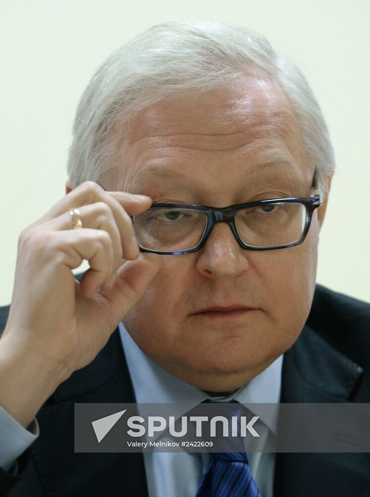 Russian Deputy Foreign Minister Sergei Ryabkov gives interview