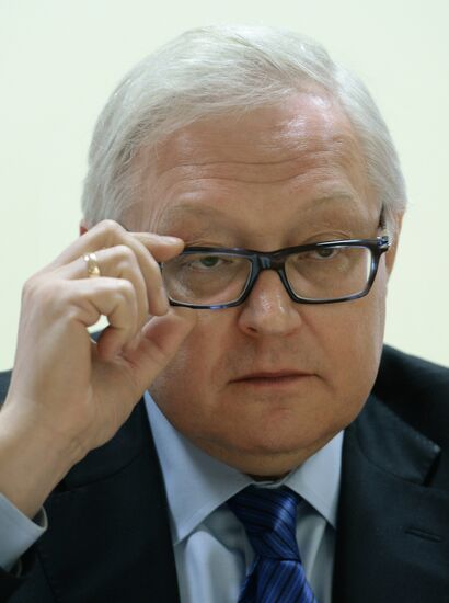 Russian Deputy Foreign Minister Sergei Ryabkov gives interview