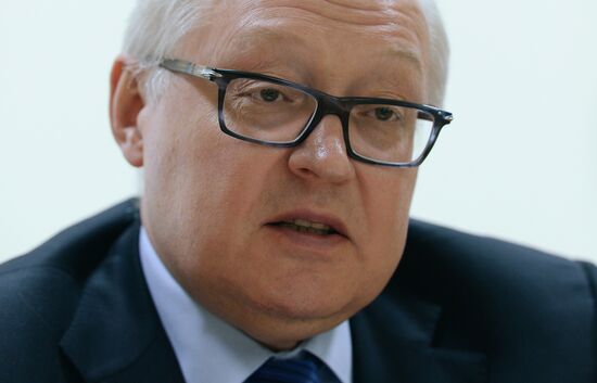 Russian Deputy Foreign Minister Sergei Ryabkov gives interview
