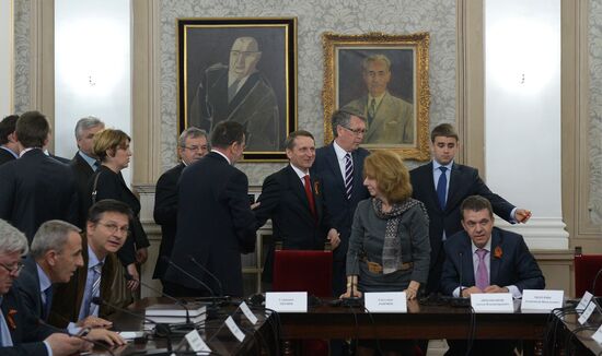 Russian State Duma Chairman Sergei Naryshkin visits Serbia