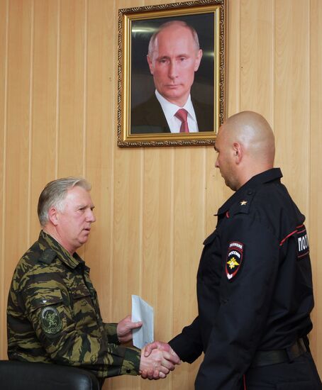 Officers of Ukrainian Berkut special police awarded in Crimea