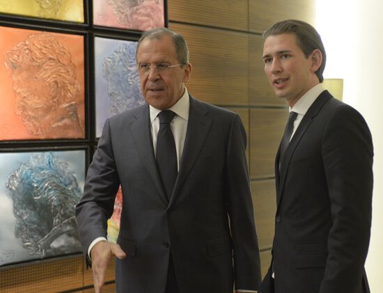 Sergei Lavrov visits Austria