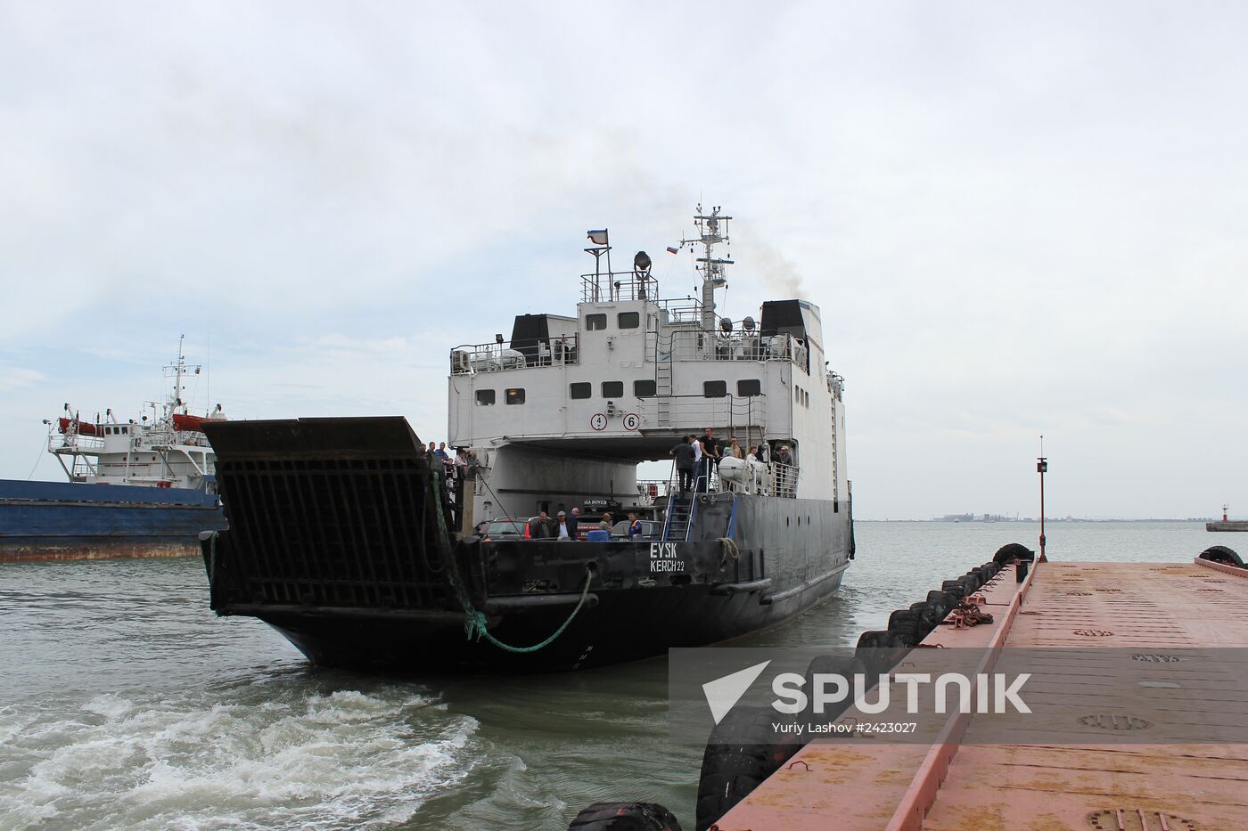 The Kerch ferry crossing in the Crimea
