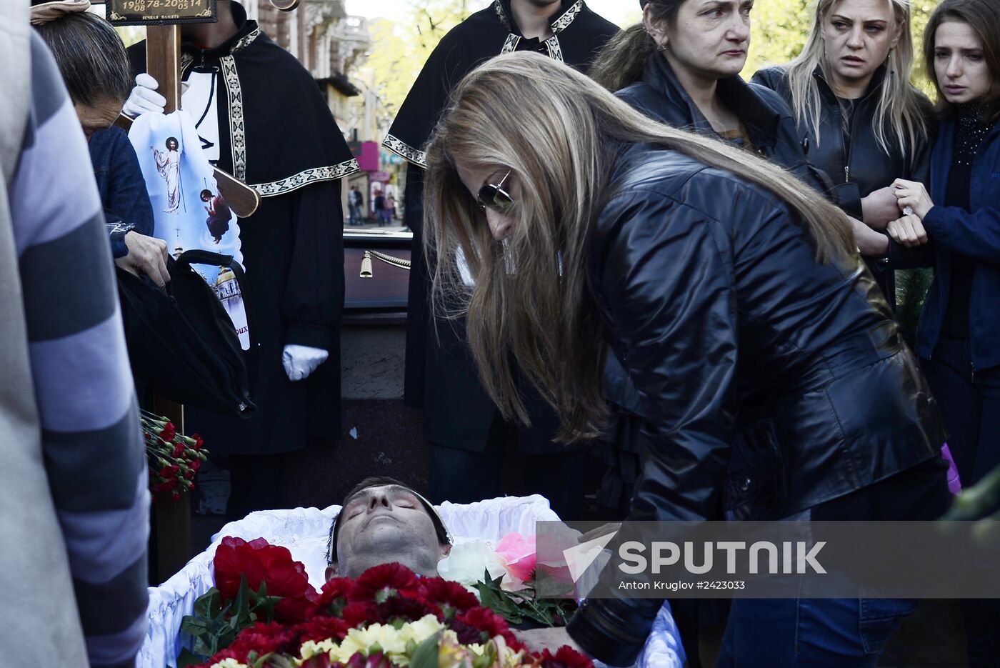 Funeral of dead in tragic events in Odessa on May 2