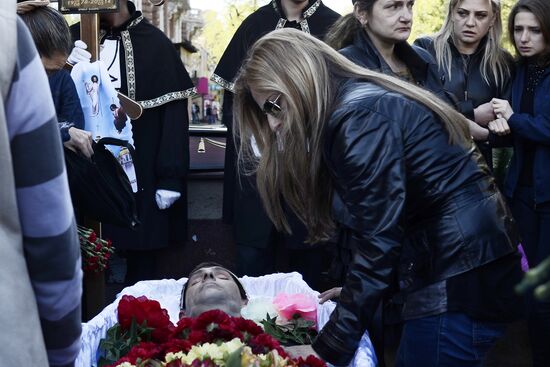 Funeral of dead in tragic events in Odessa on May 2