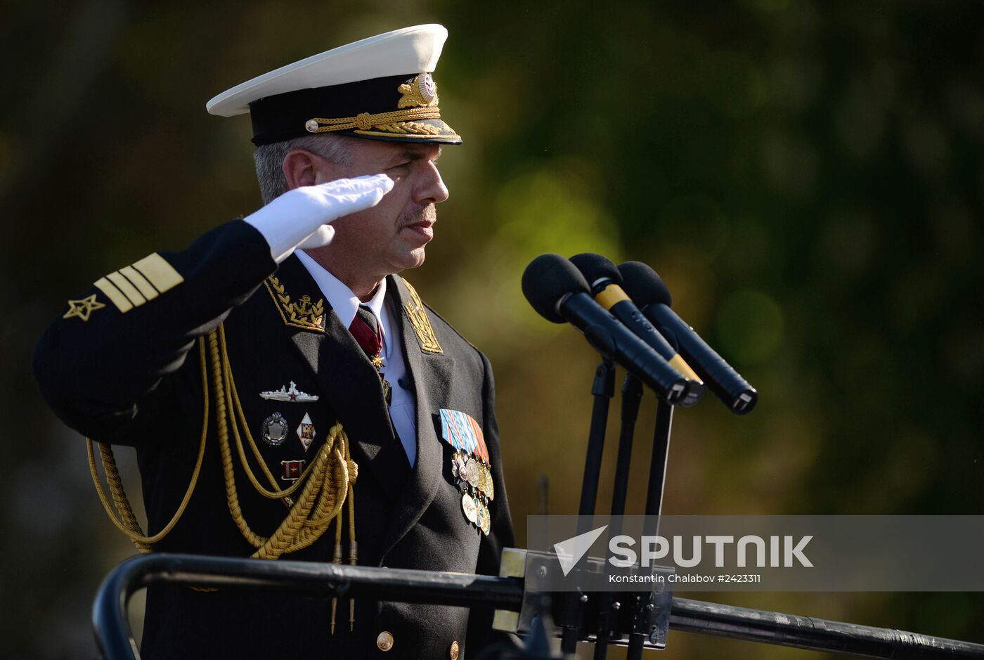 Full dress rehearsal of V-Day Parade in Sevastopol