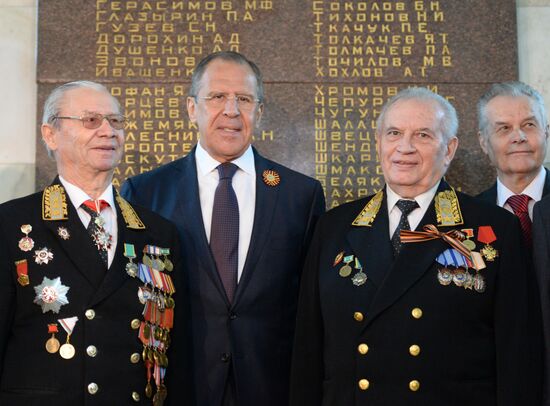 Sergei Lavrov at Victory Day ceremony