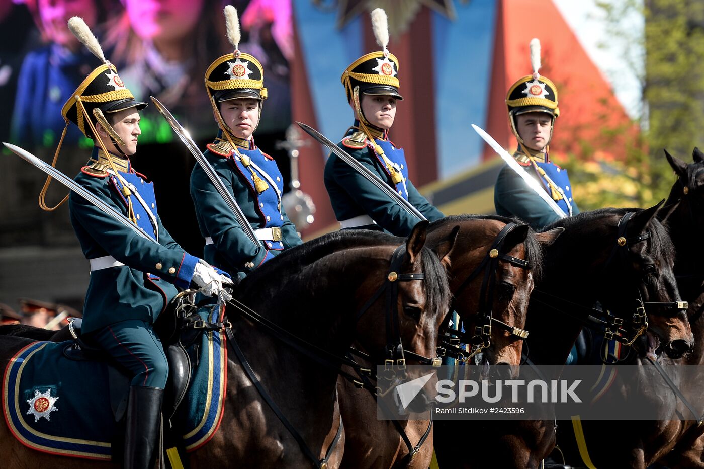 Full dress rehearsal of V-Day Parade