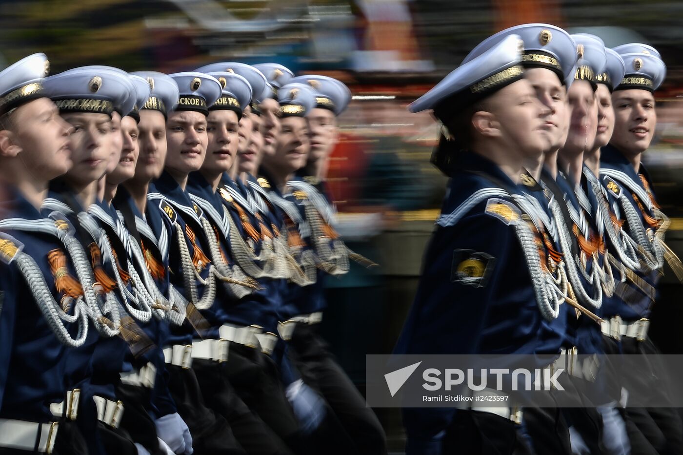 Full dress rehearsal of V-Day Parade