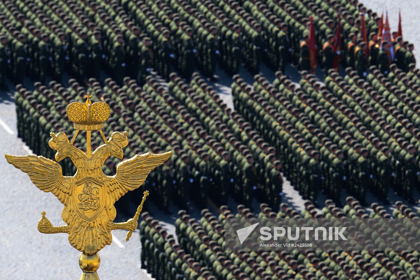 Full dress rehearsal of V-Day Parade