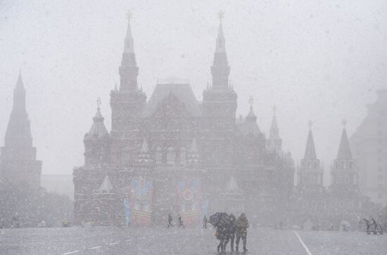 Snofall in Moscow