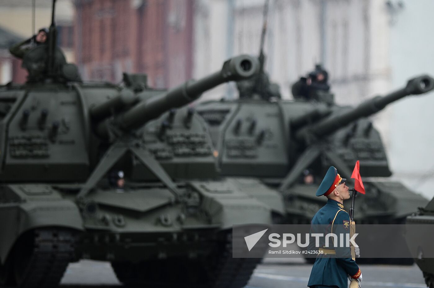 Full dress rehearsal of V-Day Parade