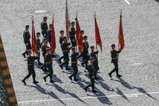 Full dress rehearsal of V-Day Parade
