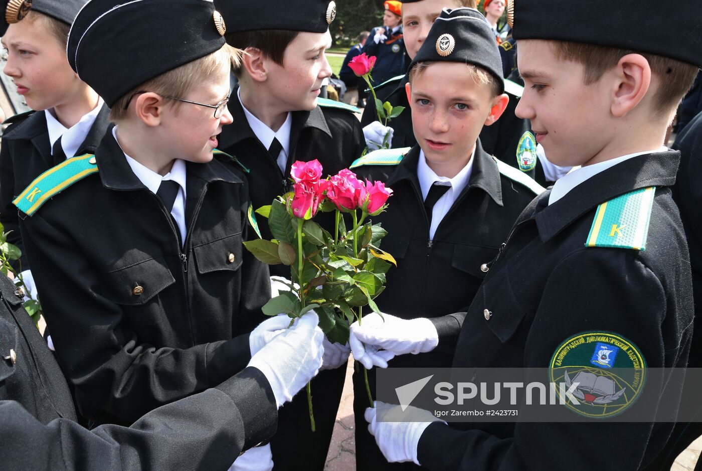 Parade of children's public communities in Kaliningrad
