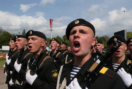 Parade of children's public communities in Kaliningrad