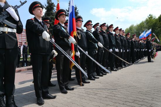 Parade of children's public communities in Kaliningrad