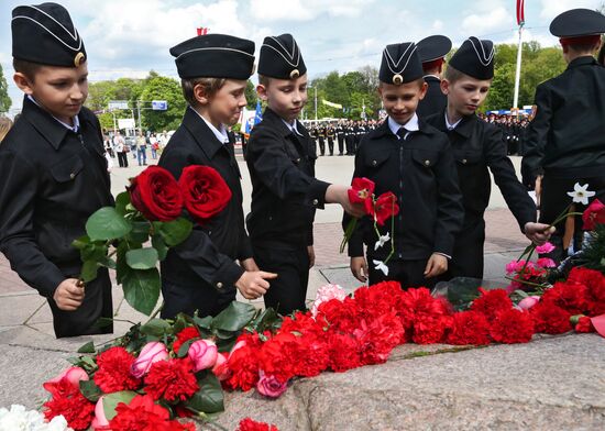 Parade of children's public communities in Kaliningrad