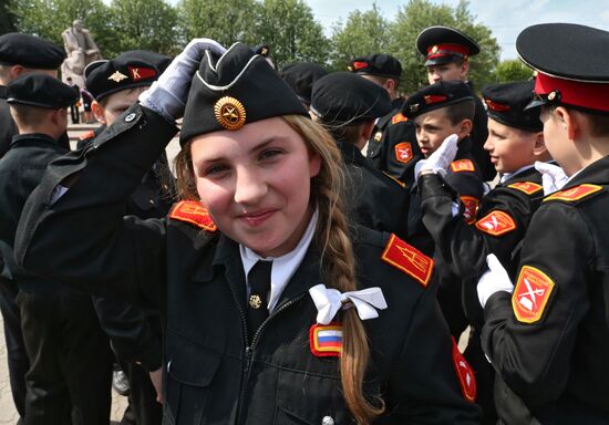 Parade of children's public communities in Kaliningrad