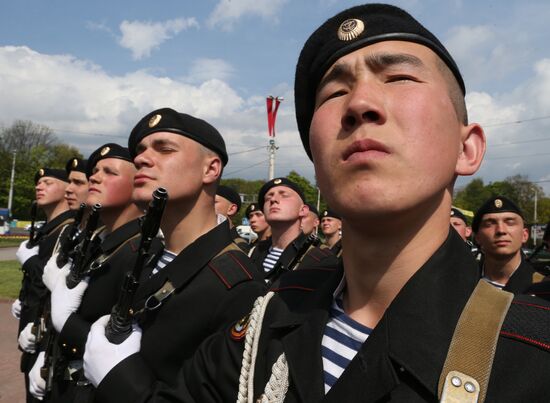 Parade of children's public communities in Kaliningrad