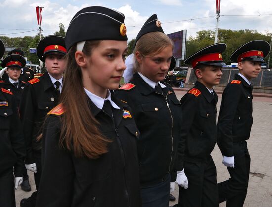 Parade of children's public communities in Kaliningrad