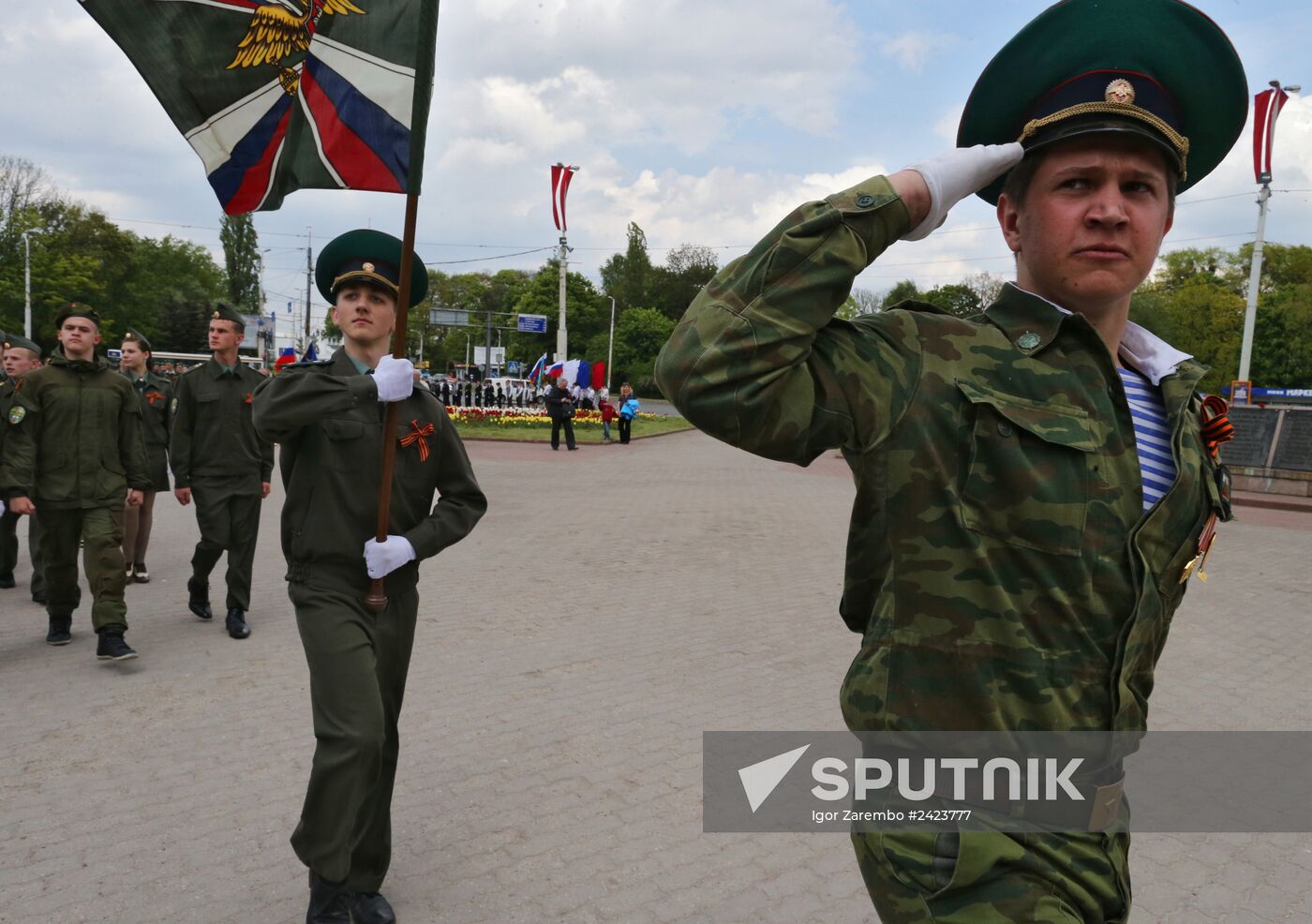Parade of children's public communities in Kaliningrad