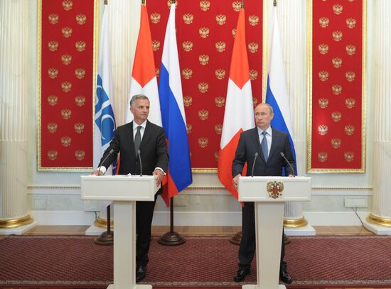 Vladimir Putin meets with OSCE Chairman-in-Office Didier Burkhalter