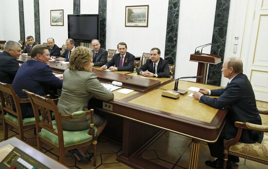V.Putin holds meeting of Security Council of Russia