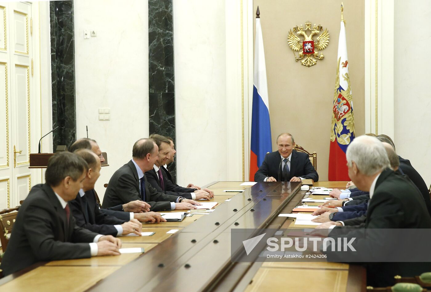 V.Putin holds meeting of Security Council of Russia