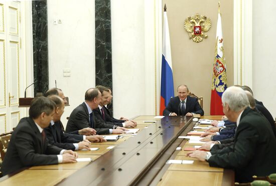 V.Putin holds meeting of Security Council of Russia