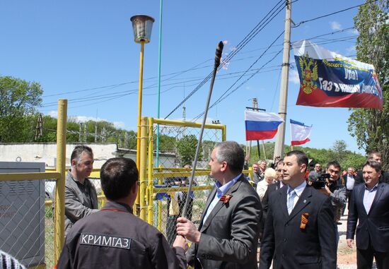 Village on Simferopol-Alushta highway gets gas supply
