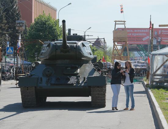 T-34 tank restored in Lugansk