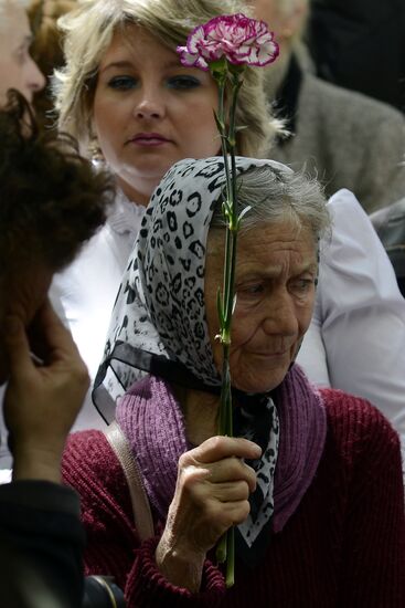Funeral service for Dmitry Nikityuk who died at Trade Unions House, Odessa on May 2