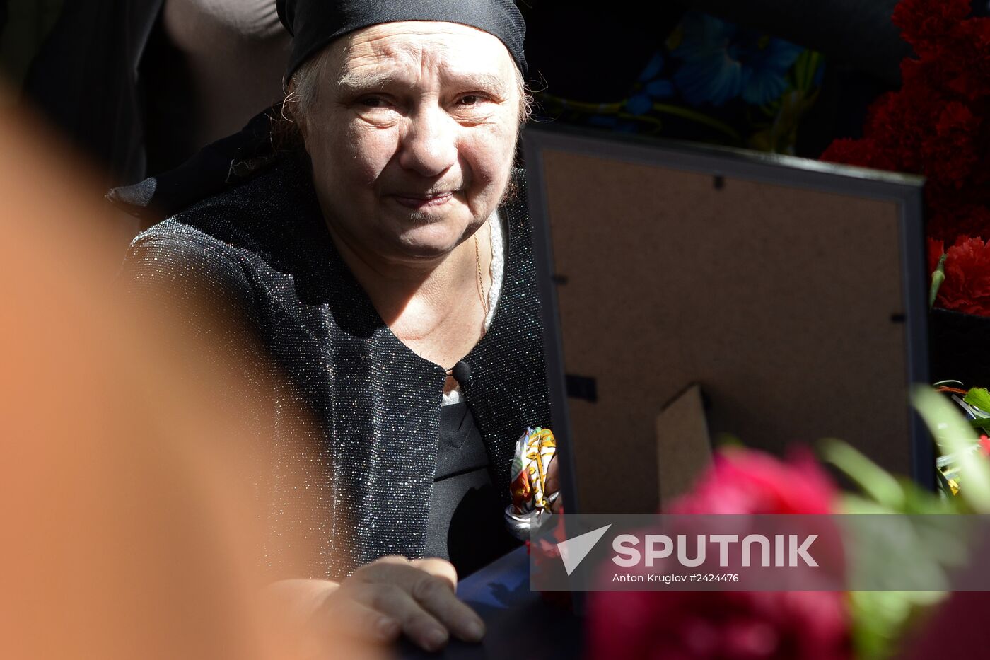 Funeral service for Dmitry Nikityuk who died at Trade Unions House, Odessa on May 2