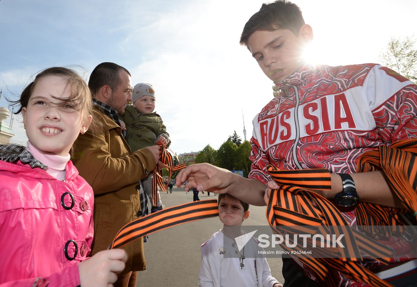 St. George Ribbon distribution points in Moscow