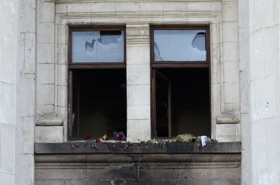 Odessa in the afermath of Unions House tragedy