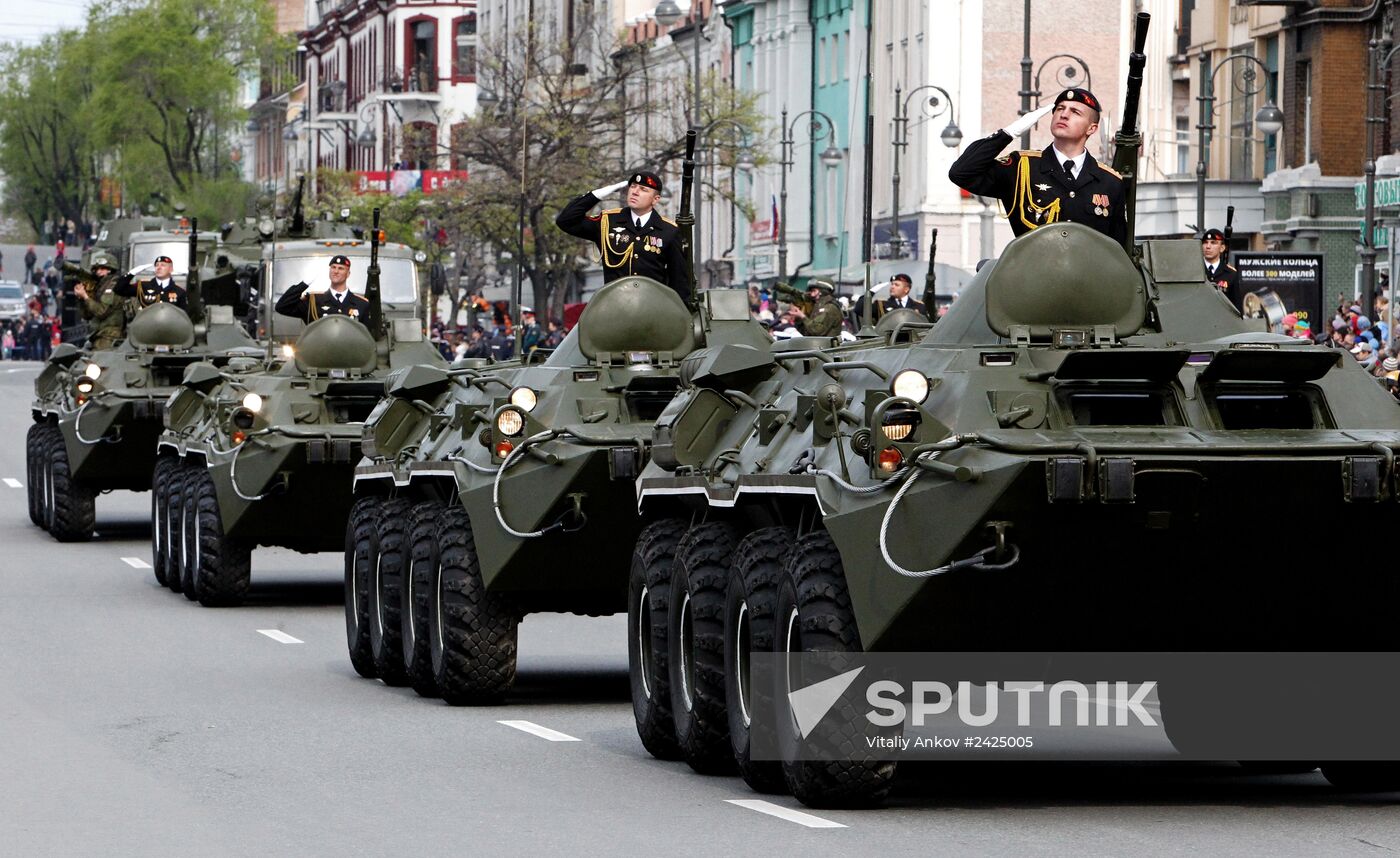 Victory Day parade in Russian regions