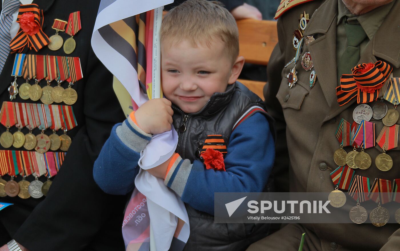 Victory Day celebrations in Lugansk