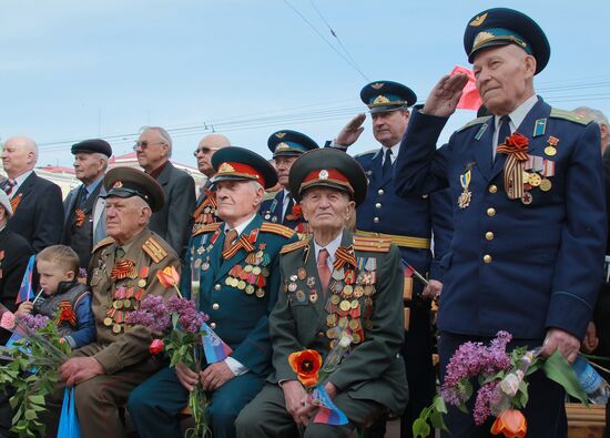 Victory Day celebrations in Lugansk