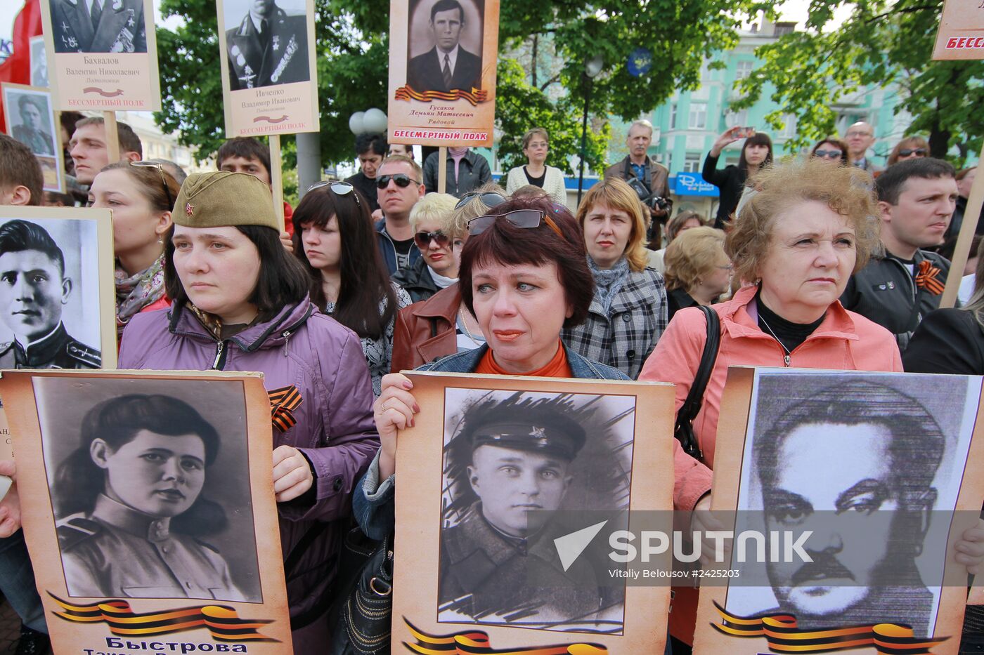 Victory Day celebrations in Lugansk