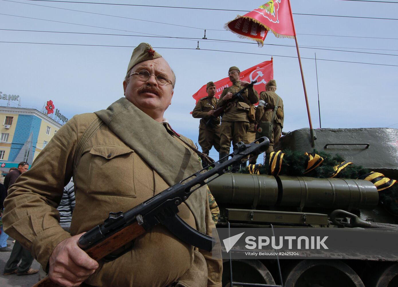 Victory Day celebrations in Lugansk