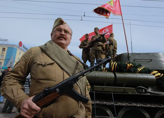 Victory Day celebrations in Lugansk