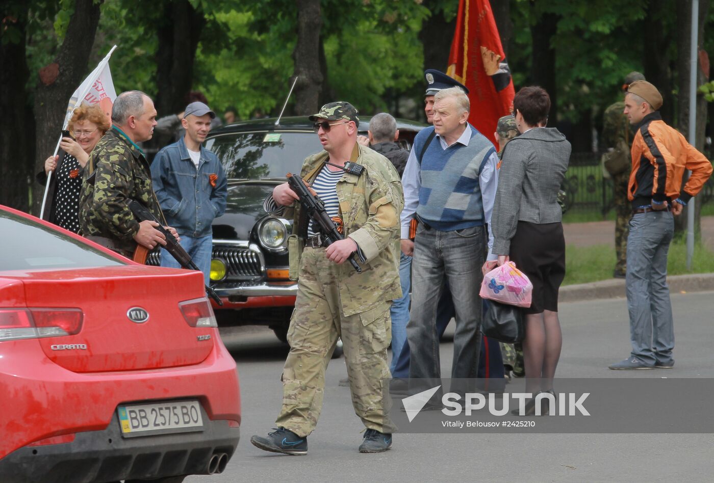 Victory Day celebrations in Lugansk