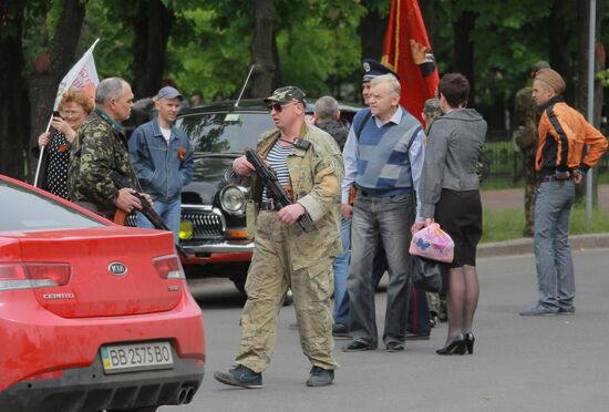Victory Day celebrations in Lugansk