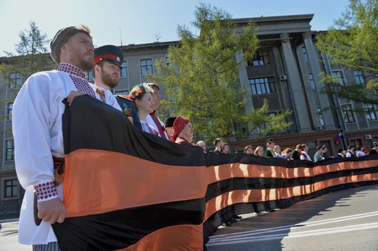 Victory Day parade in Russian regions
