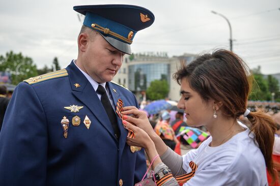 Victory Day parade in Russian regions