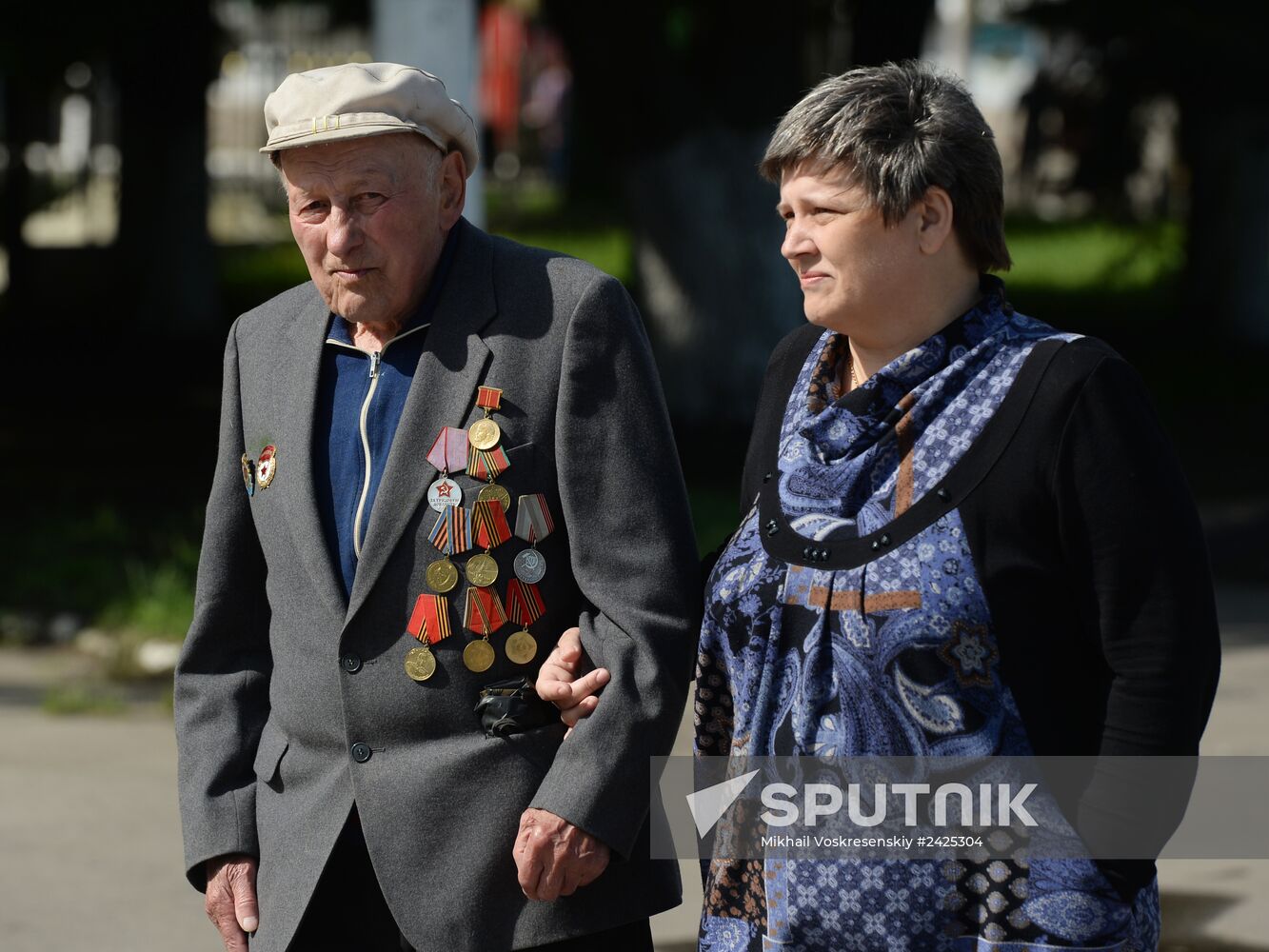 Victory Day celebrations in Slavyansk