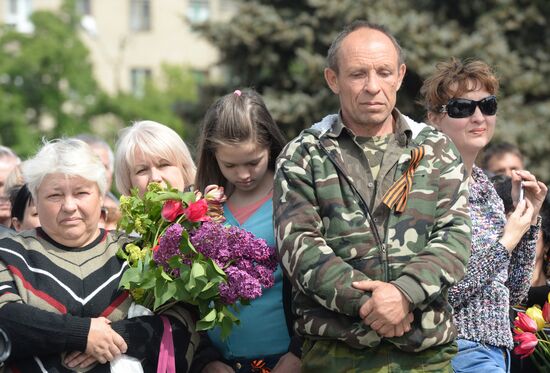 Victory Day celebrations in Slavyansk